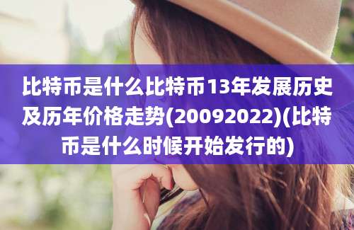 比特币是什么比特币13年发展历史及历年价格走势(20092022)(比特币是什么时候开始发行的)