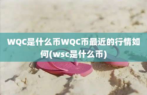 WQC是什么币WQC币最近的行情如何(wsc是什么币)