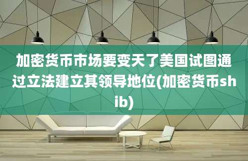 加密货币市场要变天了美国试图通过立法建立其领导地位(加密货币shib)