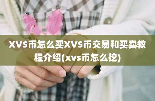 XVS币怎么买XVS币交易和买卖教程介绍(xvs币怎么挖)