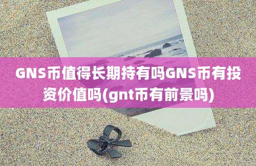 GNS币值得长期持有吗GNS币有投资价值吗(gnt币有前景吗)