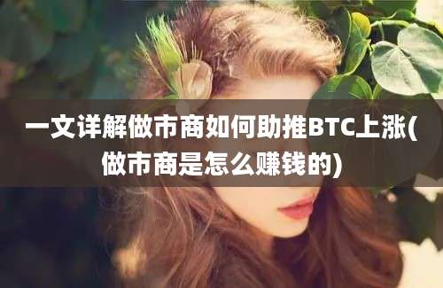 一文详解做市商如何助推BTC上涨(做市商是怎么赚钱的)