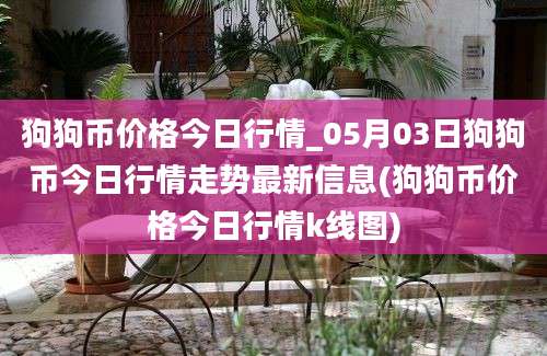 狗狗币价格今日行情_05月03日狗狗币今日行情走势最新信息(狗狗币价格今日行情k线图)