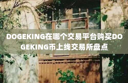 DOGEKING在哪个交易平台购买DOGEKING币上线交易所盘点