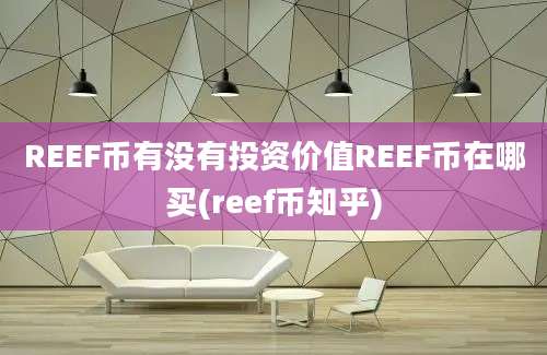 REEF币有没有投资价值REEF币在哪买(reef币知乎)