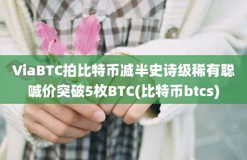 ViaBTC拍比特币减半史诗级稀有聪喊价突破5枚BTC(比特币btcs)