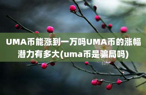 UMA币能涨到一万吗UMA币的涨幅潜力有多大(uma币是骗局吗)