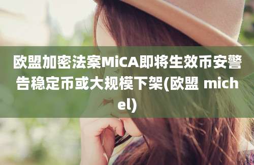 欧盟加密法案MiCA即将生效币安警告稳定币或大规模下架(欧盟 michel)