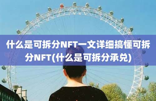 什么是可拆分NFT一文详细搞懂可拆分NFT(什么是可拆分承兑)