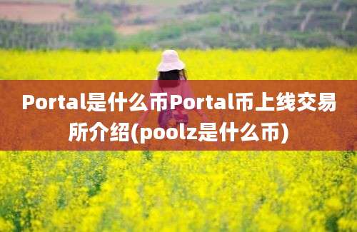 Portal是什么币Portal币上线交易所介绍(poolz是什么币)