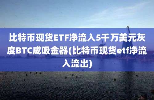 比特币现货ETF净流入5千万美元灰度BTC成吸金器(比特币现货etf净流入流出)