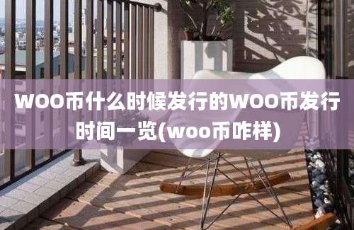 WOO币什么时候发行的WOO币发行时间一览(woo币咋样)