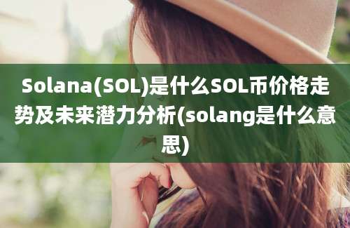 Solana(SOL)是什么SOL币价格走势及未来潜力分析(solang是什么意思)