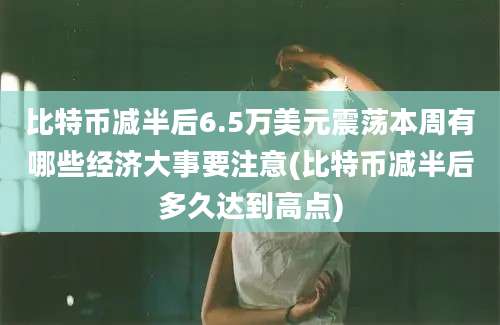 比特币减半后6.5万美元震荡本周有哪些经济大事要注意(比特币减半后多久达到高点)