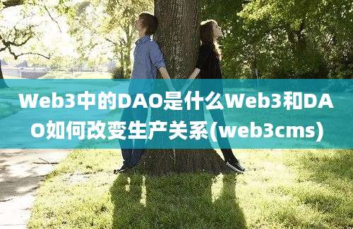 Web3中的DAO是什么Web3和DAO如何改变生产关系(web3cms)