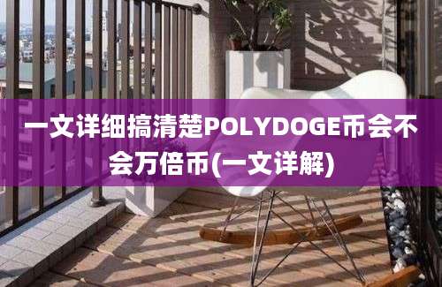 一文详细搞清楚POLYDOGE币会不会万倍币(一文详解)