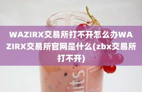 WAZIRX交易所打不开怎么办WAZIRX交易所官网是什么(zbx交易所打不开)