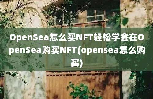 OpenSea怎么买NFT轻松学会在OpenSea购买NFT(opensea怎么购买)