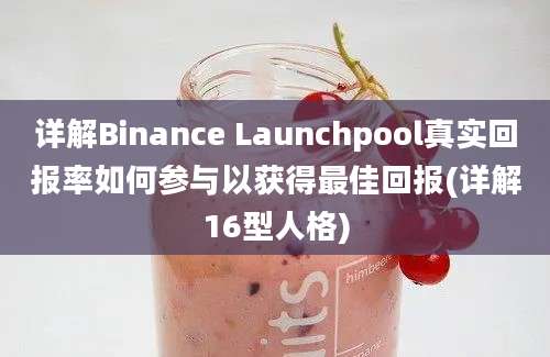 详解Binance Launchpool真实回报率如何参与以获得最佳回报(详解16型人格)