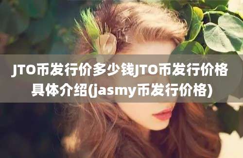 JTO币发行价多少钱JTO币发行价格具体介绍(jasmy币发行价格)