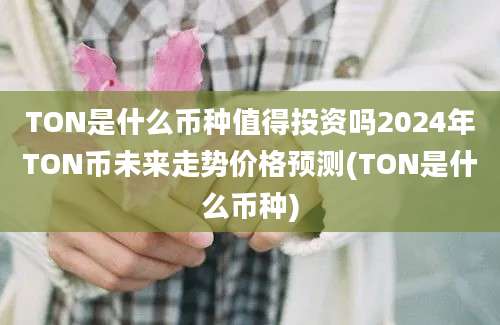 TON是什么币种值得投资吗2024年TON币未来走势价格预测(TON是什么币种)