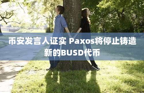 币安发言人证实 Paxos将停止铸造新的BUSD代币