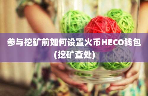 参与挖矿前如何设置火币HECO钱包(挖矿查处)