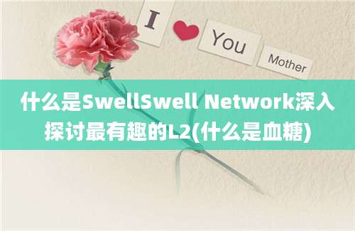 什么是SwellSwell Network深入探讨最有趣的L2(什么是血糖)