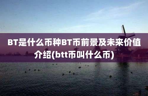 BT是什么币种BT币前景及未来价值介绍(btt币叫什么币)