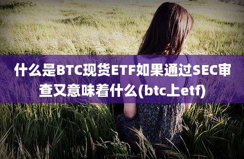 什么是BTC现货ETF如果通过SEC审查又意味着什么(btc上etf)