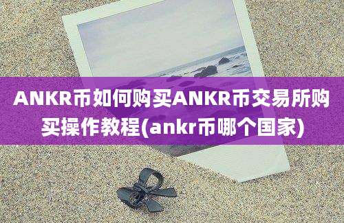 ANKR币如何购买ANKR币交易所购买操作教程(ankr币哪个国家)