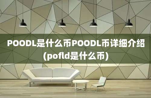 POODL是什么币POODL币详细介绍(pofld是什么币)