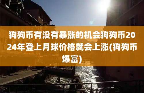 狗狗币有没有暴涨的机会狗狗币2024年登上月球价格就会上涨(狗狗币爆富)