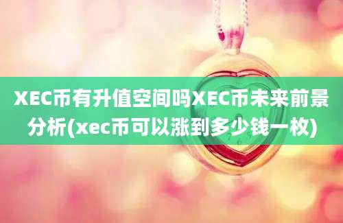 XEC币有升值空间吗XEC币未来前景分析(xec币可以涨到多少钱一枚)