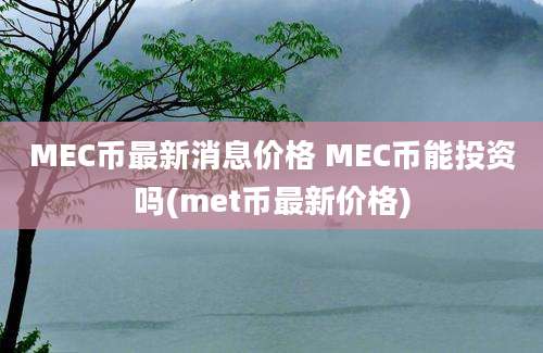 MEC币最新消息价格 MEC币能投资吗(met币最新价格)