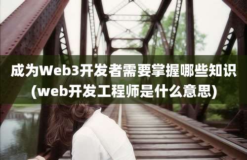 成为Web3开发者需要掌握哪些知识(web开发工程师是什么意思)