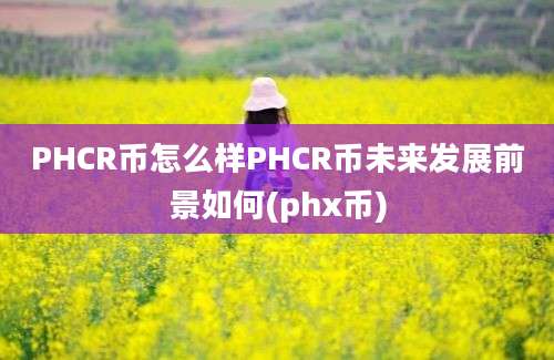 PHCR币怎么样PHCR币未来发展前景如何(phx币)