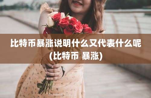 比特币暴涨说明什么又代表什么呢(比特币 暴涨)