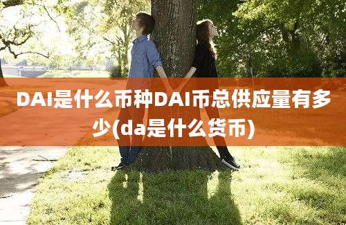 DAI是什么币种DAI币总供应量有多少(da是什么货币)