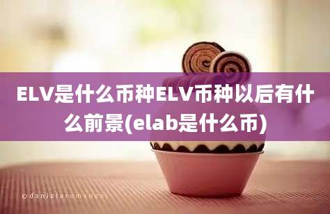 ELV是什么币种ELV币种以后有什么前景(elab是什么币)