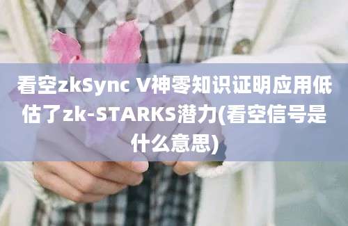 看空zkSync V神零知识证明应用低估了zk-STARKS潜力(看空信号是什么意思)