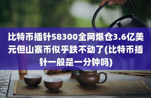 比特币插针58300全网爆仓3.6亿美元但山寨币似乎跌不动了(比特币插针一般是一分钟吗)