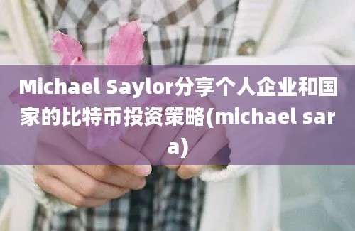 Michael Saylor分享个人企业和国家的比特币投资策略(michael sara)