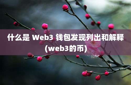 什么是 Web3 钱包发现列出和解释(web3的币)