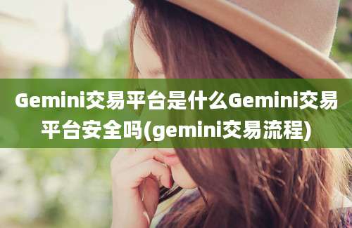 Gemini交易平台是什么Gemini交易平台安全吗(gemini交易流程)