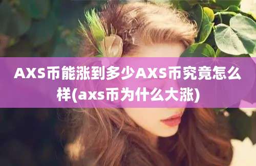 AXS币能涨到多少AXS币究竟怎么样(axs币为什么大涨)