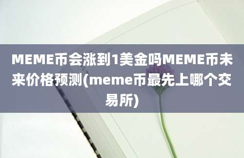 MEME币会涨到1美金吗MEME币未来价格预测(meme币最先上哪个交易所)