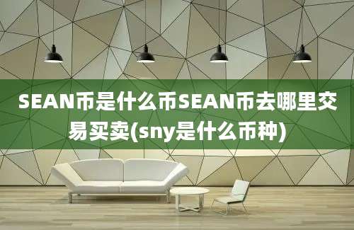 SEAN币是什么币SEAN币去哪里交易买卖(sny是什么币种)