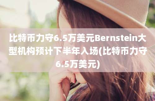 比特币力守6.5万美元Bernstein大型机构预计下半年入场(比特币力守6.5万美元)