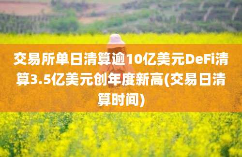 交易所单日清算逾10亿美元DeFi清算3.5亿美元创年度新高(交易日清算时间)